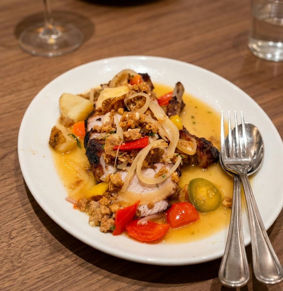Heritage Pork Chop at La Pecora Bianca